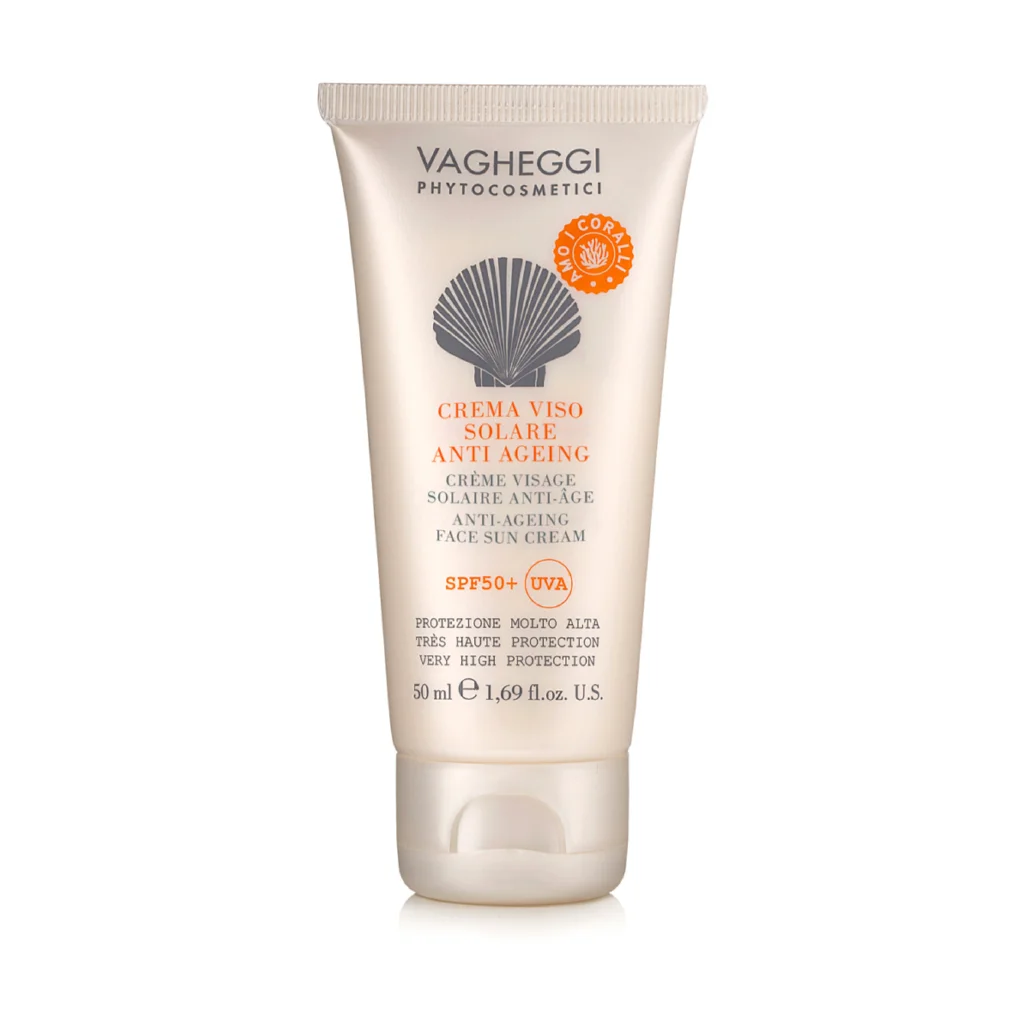 Przeciwzmarszczkowy krem do opalania skóry twarzy SPF50+
