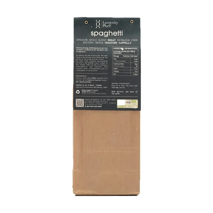 Ekologiczny rzemieślniczy makaron spaghetti z pełnoziarnistej pszenicy