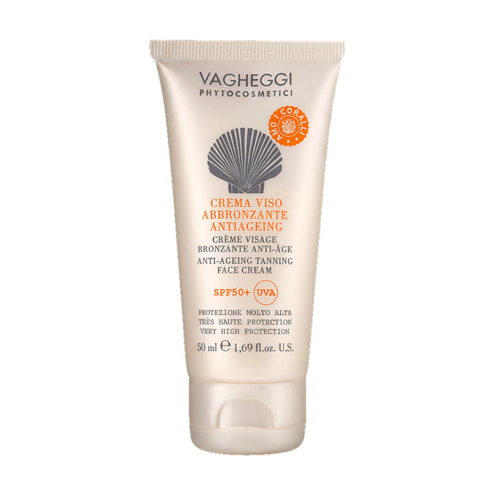 Przeciwzmarszczkowy krem do opalania skóry twarzy SPF50+